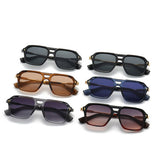 NEW RETRO DOUBLE BEAM SQUARE FRAME SUNGLASSES_CWASG0448