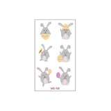 EASTER EGG BUNNY TATTOOS KIDS WATERPROOF SET_CWMM8376