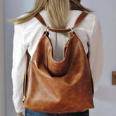 RETRO PU HANDBAG LEATHER BACKPACK FOR WOMEN_CWAB0563
