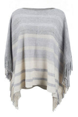 Contrast Stripe Off Neck Shawl_Cwasc0424