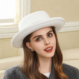 Womens Vintage Wide-Brimmed Fedora Fashion Hat_Cwah1974