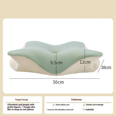 BUTTERFLY MEMORY FOAM NECK PILLOW A CLASS FABRIC_CWMM8093