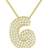 26 LETTERS NECKLACE COPPER ZIRCONIA PENDANT_CWMM5864