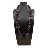 COCONUT WOOD BEAD SINGLE LAYER SWEATER CHAIN_CWMM4925