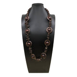 COCONUT WOOD BEAD SINGLE LAYER SWEATER CHAIN_CWMM4925