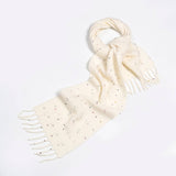 50 WOOL BLEND SPECKLED YARN SCARF WINTER COZY_CWASC2372