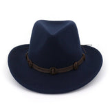 COCONUT SHELL TRIM FELT WESTERN COWBOY HAT_CWAH1785
