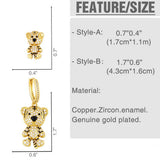 DIAMOND STUDDED TIGER EARRINGS_CWAJE1009
