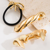 ELEGANT TWIST BOW SPRING ELASTIC PONYTAIL HAIR TIE_CWAHA6210