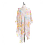 MULTICOLOR FLORAL PRINT OPEN FRONT KIMONO CARDIGAN_CWASC0789