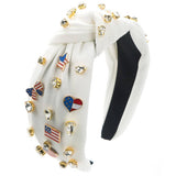 CREATIVE AMERICAN FLAG DIAMOND HEADBAND_CWAHA1254