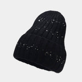 OUTDOOR COLD PROOF CURLED SEQUINED KNITTED HAT_CWAH1604