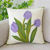 COTTON CREAM PILLOW COVER SOFA BED SQUARE CUSHION_CWMM7684