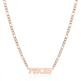 SIMPLE TWELVE ZODIAC STAINLESS STEEL GOLD NECKLACE_CWMM2726