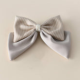 HOUNDSTOOTH FASHION BIG BOW HAIRPIN_CWASC1056