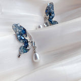 SUPER FAIRY CRYSTAL BUTTERFLY EARRINGS_CWAJE2183