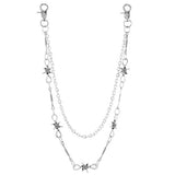 COOL PUNK STYLE MULTI LAYERED SPIKED PANTS CHAIN_CWMM4889