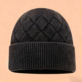 Winter Knit Beanie Hat Women Warm Ear Cover_Cwah04732