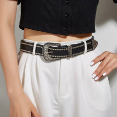 Cwabe0560_Punk Belt With Silver Studs