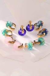 RETRO COLOR HOOP EARRINGS_CWAJE0477