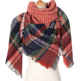PLAID TRIANGLE SCARF FOR FALL WINTER WHOLESALE_CWASC0110