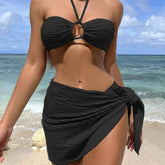 3 PIECE BIKINI SET HALTER WITH MESH SKIRT_CWMW0146