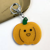 PUMPKIN KEYCHAIN MAKEUP MIRROR CUTE PORTABLE_CWMM6382