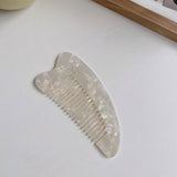 FASHIONABLE HEART LARGE FINE TOOTH HAIR COMB_CWMM1094