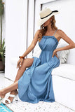 Superior Slim-Fit Halter Long Dress