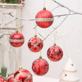 8CM PAINTED ELECTROPLATED CHRISTMAS BALL ORNAMENT_CWMM9865