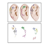 CUTE CARTOON EAR TATTOOS WATERPROOF STICKER SET_CWMM8394