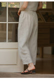 Vintage Harem Pants With Linen Pockets