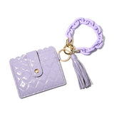 MACARON WALLET WITH ACRYLIC CLASP KEYCHAIN_CWAB4962