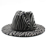 FASHION STRIPED WOOLEN HAT JAZZ HAT FELT HAT_CWAH2566