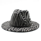 FASHION STRIPED WOOLEN HAT JAZZ HAT FELT HAT_CWAH2566