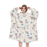 OUTDOOR HOODIE BLANKET PULLOVER FOR QUEUE TV TIME_CWAHA6525