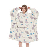 OUTDOOR HOODIE BLANKET PULLOVER FOR QUEUE TV TIME_CWAHA6525