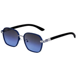 SQUARE FRAME IMITATION WOOD GRAIN TEMPLESUNGLASSES_CWASG0563