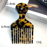 CHIC ACETATE GEOMETRIC COMB RETRO LONG HANDLE_CWMM6435