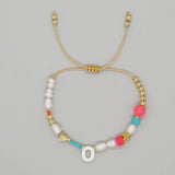 FASHION HAND WOVEN LETTER PEARL BRACELET_CWMM3812