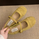 SOFT SOLE ROUND TOE MARY JANE FLATS FOR WOMEN_CWSHF0069