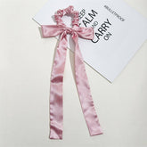Women Long Bow Elastic Band Hair Tie_Cwaha1079