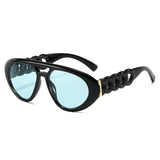 PERSONALIZED THICK CHAIN FASHIONABLE SUNGLASSES_CWASG0458