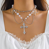 PEARL BEADED NECKLACE WITH PENDANT_CWAJE1157