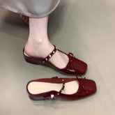 RHINESTONE BOW WEDGE MARY JANE MULES_CWSHF0080