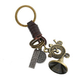 HAND WOVEN CAR PENDANT HORN COWHIDE KEYCHAIN_CWMM5021
