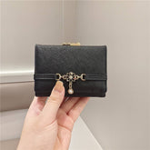 SOLID COLOR SMALL FRESH PENDANT SHORT WALLET_CWAB2565