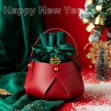 Christmas Apple Bag Pu Gift Tote Candy Box_Cuab00756
