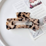 Vintage Square Large Acetate Hair Clip_Cwaha07188