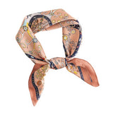 FLORAL SATIN SQUARE SCARF FOR WOMEN S ELEGANCE_CWASC0498